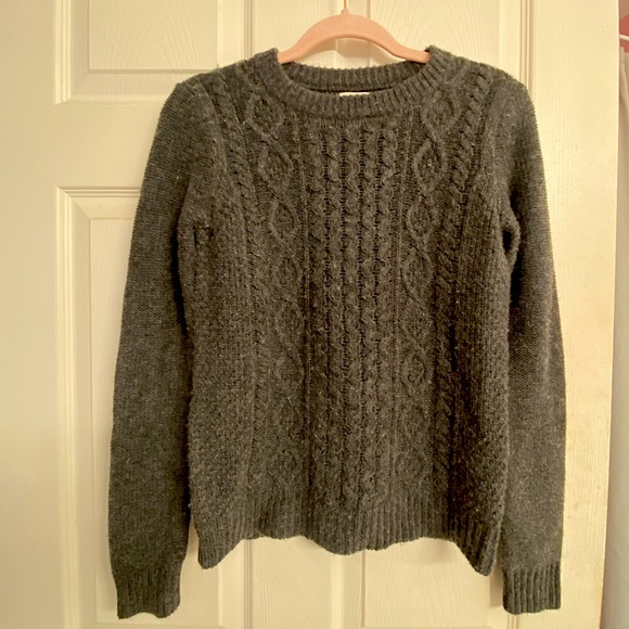 NEVER WORN! XS J.Crew Cable Knit in Charcoal - Picture 2 of 5